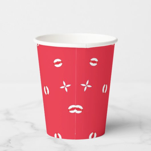 Weihnachtsfest Muster 09 - Pappbecher (Rechts)