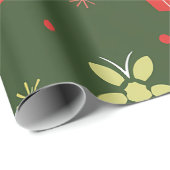 Weihnachtsfest Muster Geschenkpapier (Rolleneckpunkt)