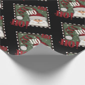Weihnachtsfest Niedlich Santa Ho Ho Ho Inspirivity Geschenkpapier (Ecke)