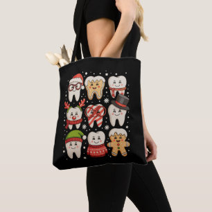 Weihnachtsfest Niedlich Zähne Zahnärztliche Weihna Tasche
