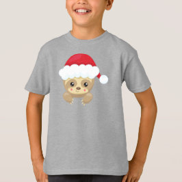 Weihnachtsfest, Niedliches Faultier, Weihnachtsman T-Shirt