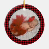 Weihnachtsfest Nonna Nonno Foto Keramik Ornament (Hinten)