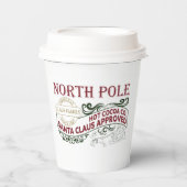 Weihnachtsfest Nordpol Heiße Kakaoweihe Weihnachte Pappbecher (Vorderseite)