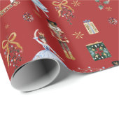 Weihnachtsfest Nussknacker Ballett Geschenkpapier (Rolleneckpunkt)