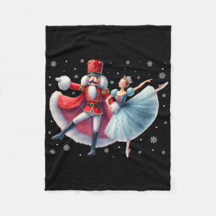 Weihnachtsfest Nutcracker Ballett Tanz Frauen Ki Fleecedecke