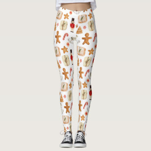 Weihnachtsfest Nutcracker Cookie Candycane Leggings