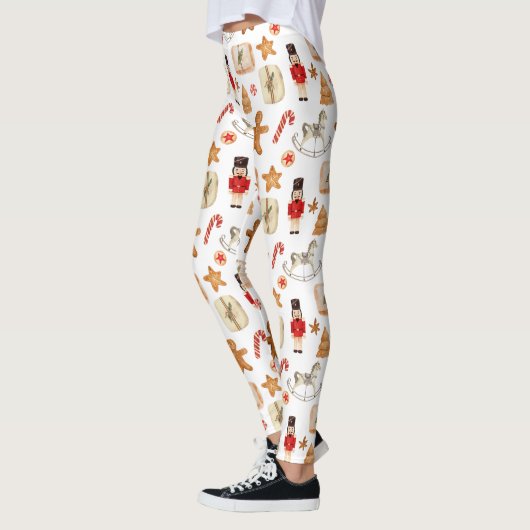 Weihnachtsfest Nutcracker Cookie Candycane Leggings (Links)