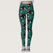 Weihnachtsfest Orca Killer Whale Leggings (Vorderseite)