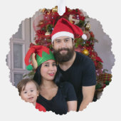 Weihnachtsfest Ornament Karte (Rückseite)