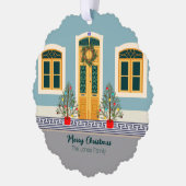 Weihnachtsfest Ornament Karte (Links)