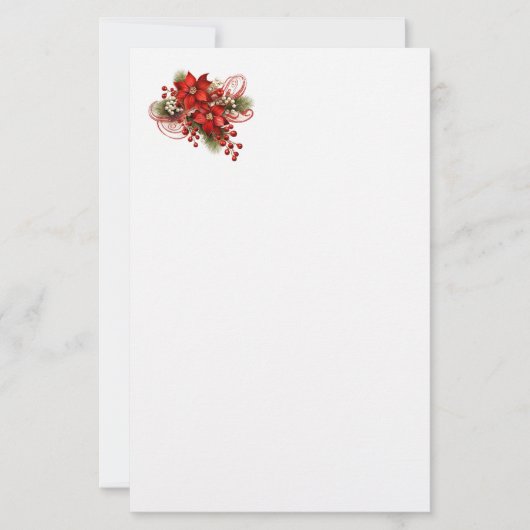 Weihnachtsfest Papier Briefpapier (Vorderseite)