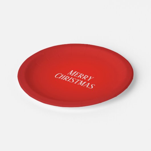 Weihnachtsfest Pappteller (Schrägansicht)