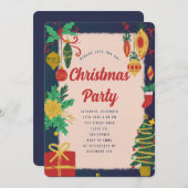 Weihnachtsfest-Party Einladung (Vorne/Hinten)