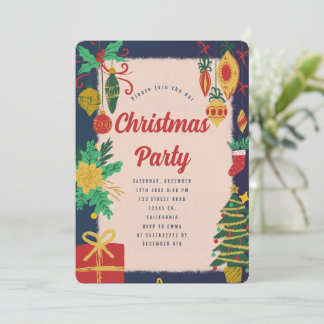 Weihnachtsfest-Party Einladung