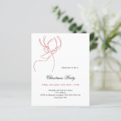 Weihnachtsfest-Party Einladung (Stehend Vorderseite)