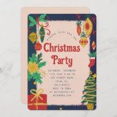 Weihnachtsfest-Party Einladung (Vorne/Hinten)