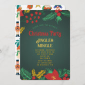 Weihnachtsfest-Party Einladung (Vorne/Hinten)