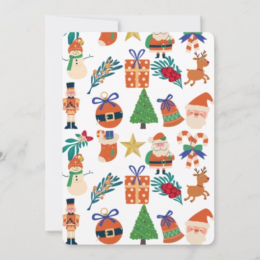 Weihnachtsfest-Party Einladung (Rückseite)