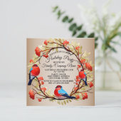 Weihnachtsfest - Party Einladung (Stehend Vorderseite)