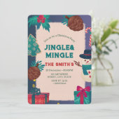 Weihnachtsfest-Party Einladung (Stehend Vorderseite)