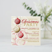 Weihnachtsfest-Party Einladung (Stehend Vorderseite)