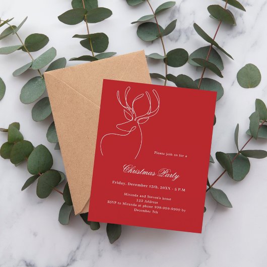 Weihnachtsfest-Party Einladung
