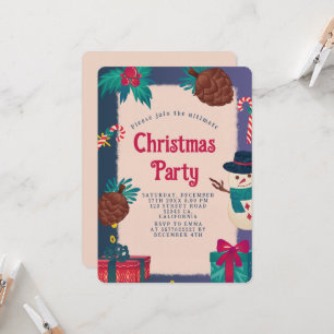 Weihnachtsfest-Party Einladung