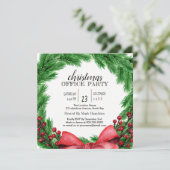 Weihnachtsfest Party Einladung (Stehend Vorderseite)