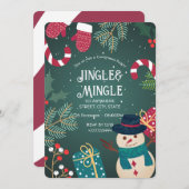 Weihnachtsfest-Party Einladung (Vorne/Hinten)