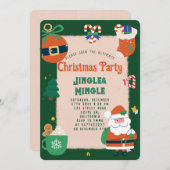 Weihnachtsfest-Party Einladung (Vorne/Hinten)
