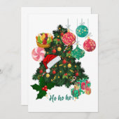 Weihnachtsfest-Party Einladung | Personalisiert (Vorne/Hinten)