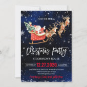 Weihnachtsfest Party Einladung Winter Weihnachtsma (Vorderseite)