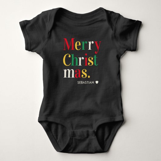 Weihnachtsfest passend baby strampler (Vorderseite)