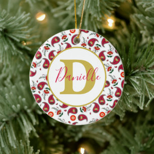 Weihnachtsfest personalisiert keramik ornament