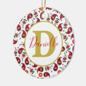Weihnachtsfest personalisiert keramik ornament (Links)