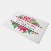 Weihnachtsfest Personalisiert Willkommen Fußmatte (Schrägansicht)