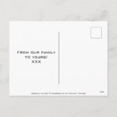 Weihnachtsfest Pfefferminz Candy Canes Feiertagspostkarte (Rückseite)