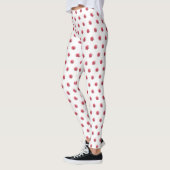 Weihnachtsfest Pfefferminz wirbeln Süßigkeiten Leggings (Links)
