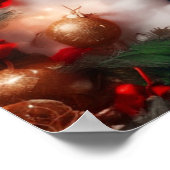 Weihnachtsfest Pinup Poster (Ecke)