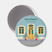 Weihnachtsfest Portugiesisches Haus Magnet (Vorderseite/Rückseite)