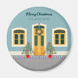 Weihnachtsfest Portugiesisches Haus Magnet