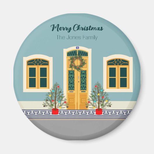 Weihnachtsfest Portugiesisches Haus Magnet (Vorne)