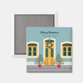 Weihnachtsfest Portugiesisches Haus Magnet (Vorderseite/Rückseite)