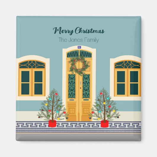 Weihnachtsfest Portugiesisches Haus Magnet (Vorne)