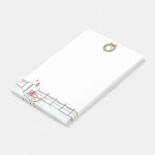 Weihnachtsfest Post-it Klebezettel (angewinkelt)