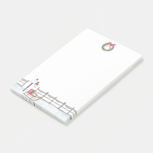 Weihnachtsfest Post-it Klebezettel (angewinkelt)