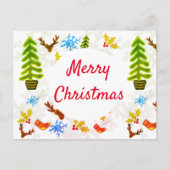 Weihnachtsfest Postkarte (Vorderseite)