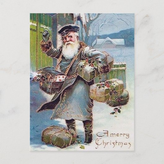 Weihnachtsfest Postkarte (Vorderseite)