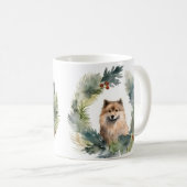 Weihnachtsfest-Pup Kaffeetasse (VorderseiteRechts)
