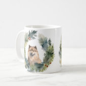 Weihnachtsfest-Pup Kaffeetasse (Vorderseite Links)